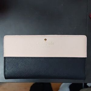Kate Spade Black and Pink Women's Wallet